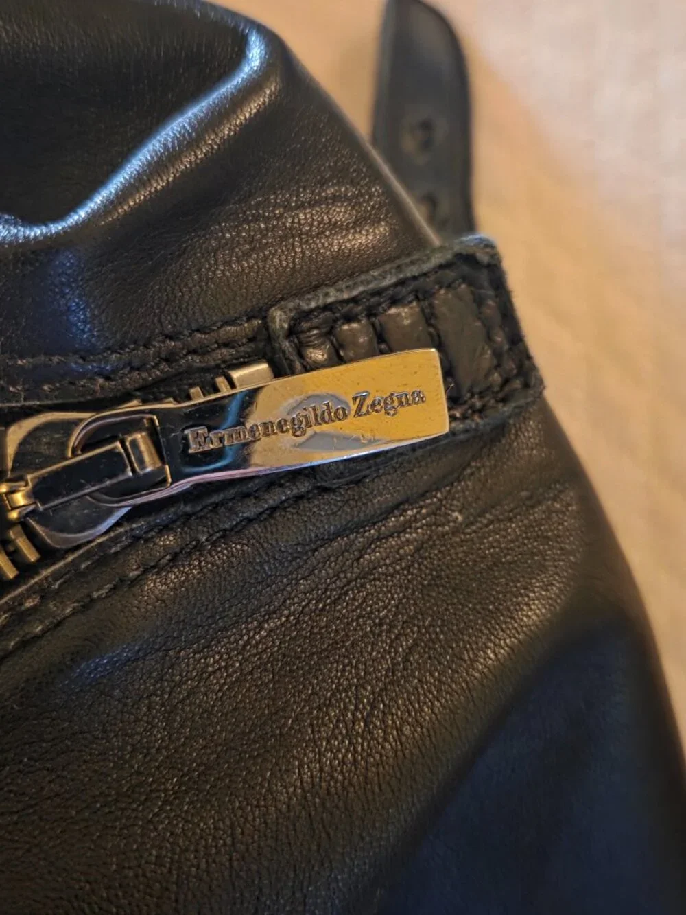 Ermenegildo Zegna Black Buttery Soft Leather Garment Suit Travel Bag